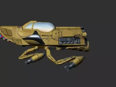 Retro Jet 3D model