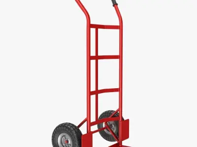 Hand Truck Low-poly 3D model