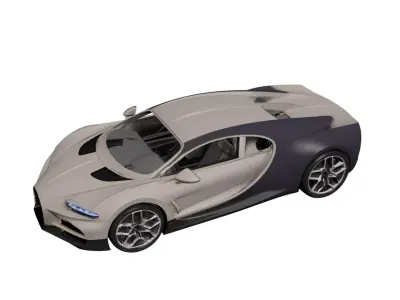 Bugatti Tourbillon 2026 Ultra High Performance Hypercar 3D model