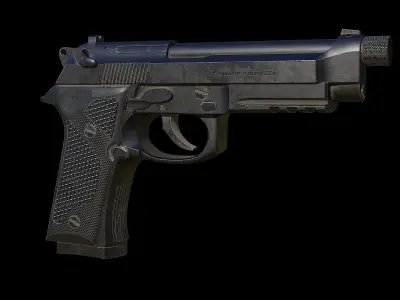 Beretta M9A3 3D model purchase