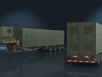 US Army Typhon Missile Launcher 3D model