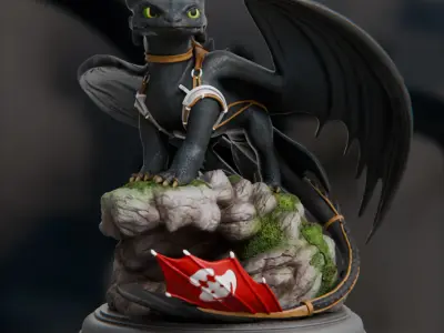 Toothless - How to Train Your Dragon 3D print model purchase
