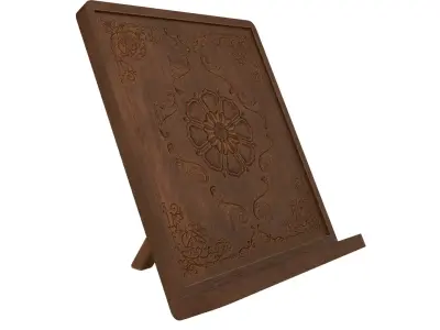 Antique Book Stand Low-poly 3D model