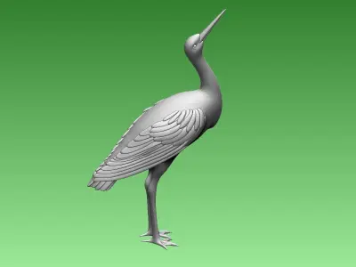 stork heron 3D model
