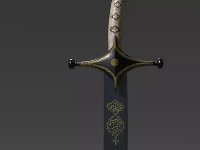 Persian saber Low-poly 3D model