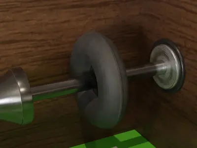 Classic foosball soccer table 3D model