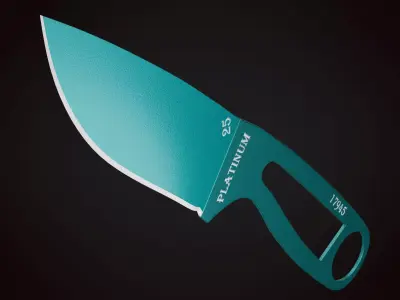 Knife 1 I Low-poly 3D model