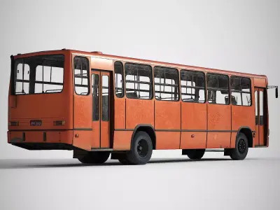 Urban Bus  Low-poly 3D model