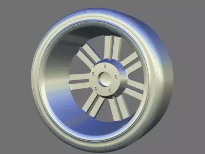 Aston Martin One 77 Front Wheel Free 3D model