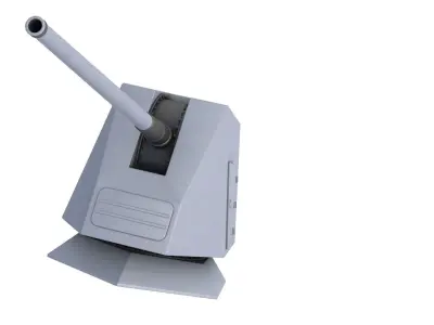 Mk 45 Naval Gun 3D model