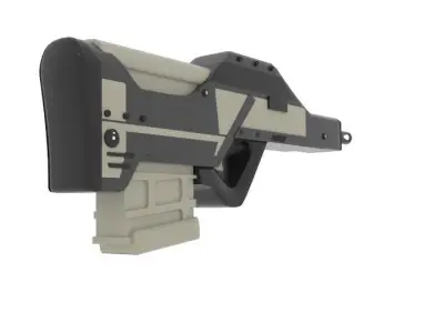 Myweapon Flat Gun Free low-poly 3D model