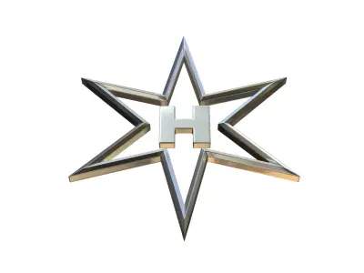 Henschel logo 3D model by 3dlogoman