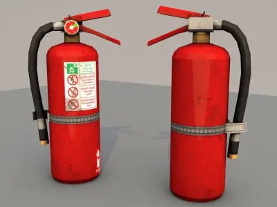 Fire Extinguisher  Low-poly 3D model buy