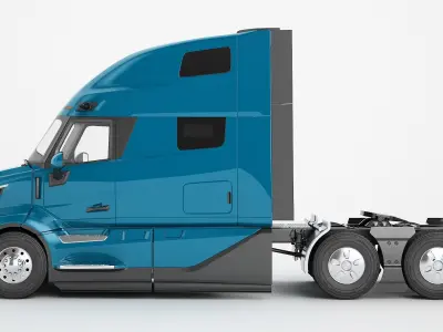 Semi Truck Generic 02 3D model