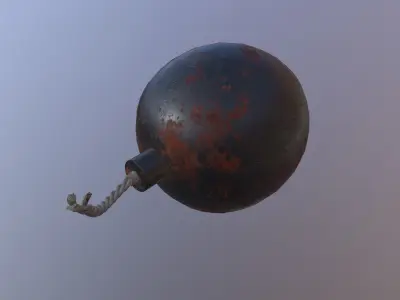 Bomb ball Low-poly 3D model buy