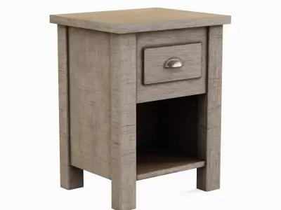 Antique End Table Set Low-poly 3D model