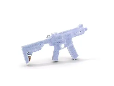 Tan Assault Rifle model pack Low-poly 3D model