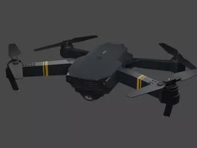 Mini FPV drone PBR game ready Low-poly 3D model