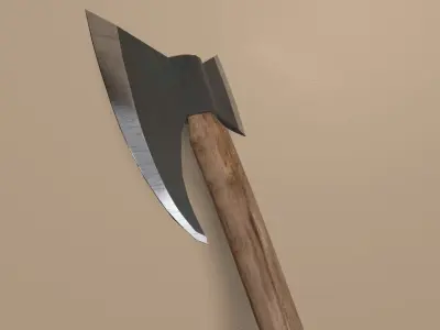 Battle Axe Low-poly Low-poly 3D model