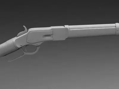 Winchester carbine rifle 1873 3D model