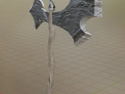 batlle axes 3D model