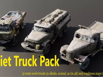 Soviet Truck Pack 3D model