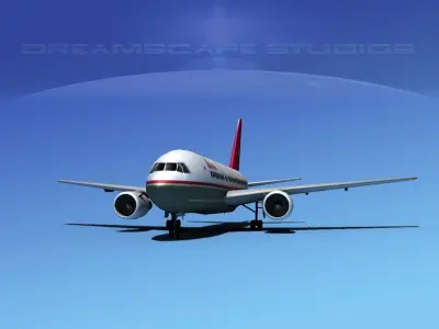 Boeing 767-100 Lauda 3D model