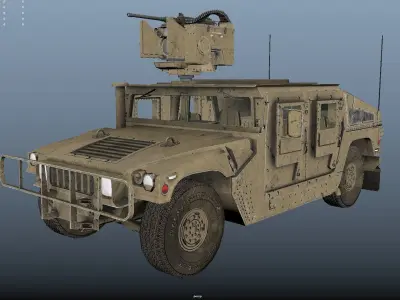 hummer Low-poly 3D model by jack0807