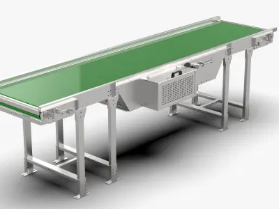 Logistics Conveyor Belt 3D model
