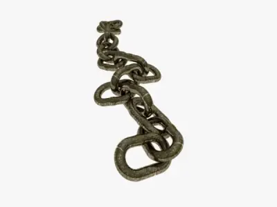 Steel chain 3D model