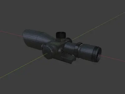 Sniper scope 3D model