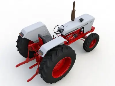 David Brown 1410 1974 Tractor 3D model