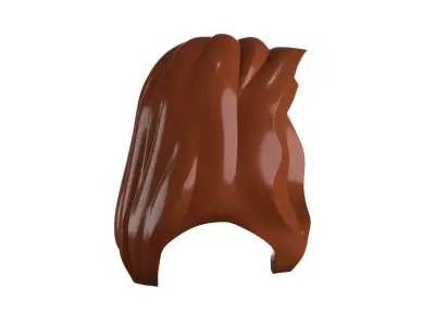 Custom3Dprint Minifigure Accessory - Minifigure Hair S2 - 003 3D print model