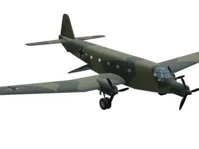 Junkers Ju 252 Low-poly 3D model purchase
