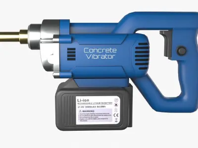 Concrete Vibrator Low-poly 3D model