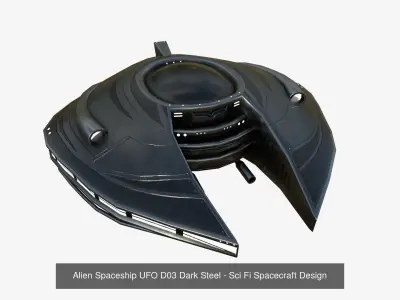 10 Alien Spaceship UFO D Collection - Sci Fi Spacecraft Design 3D Model Pack