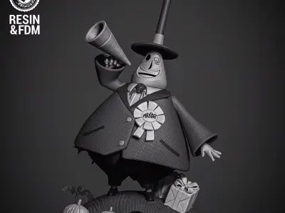 Wicked Movies Mayor Sculpture 3D print model