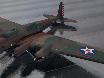 Boeing B-17D Fortress 3D model