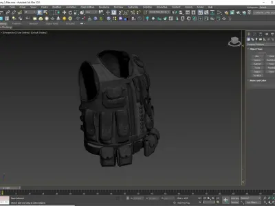 Military Vest Low-poly 3D model purchase
