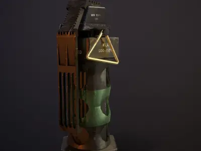 Flash Grenade Low-poly 3D model purchase