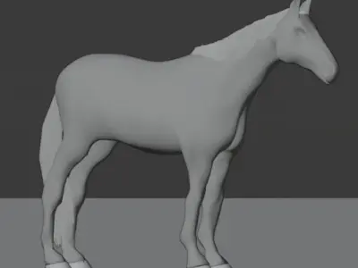 Horse 3D model 7