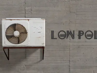 Air Conditioner Free low-poly 3D model