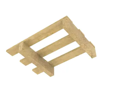 Display pallet 400x600mm Free low-poly 3D model