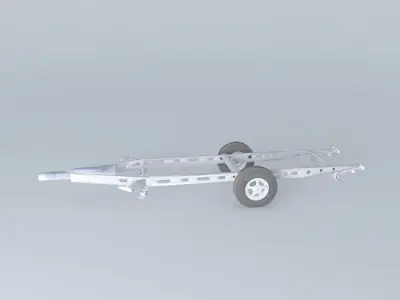 Caravan Chassis ALKO Touring Type Free 3D model