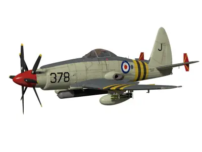 Westland Wyvern Mk4 3D model purchase