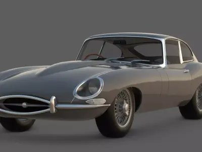 1963 Jaguar E-Type XK-E Series 3D Model   3D model
