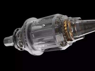 Gas turbine jet engine  RS-30 3D model