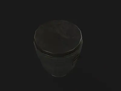 Cremation Urn V01 Low-poly 3D model