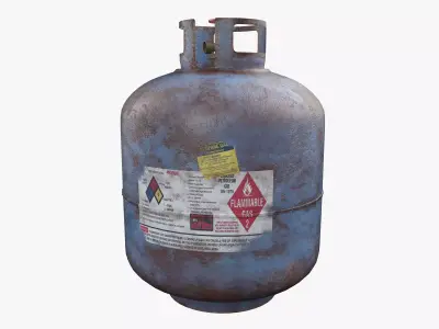 gas cylinder 3D model 5
