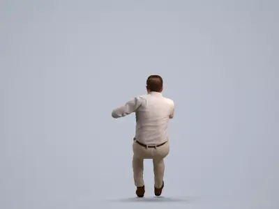 00195Eliot010 - Adult Caucasian man sitting in car driving 3D model